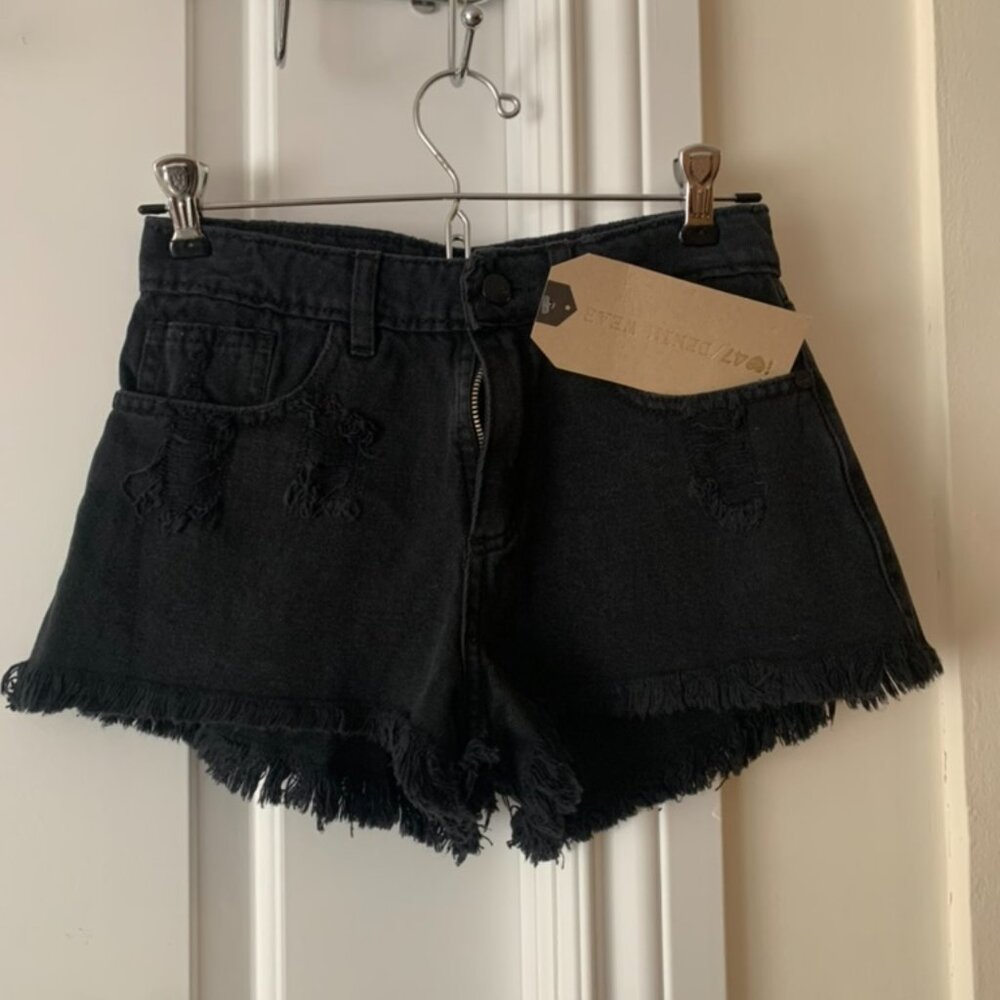 Black 'I Love 47' Shorts